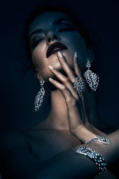 Close-up of elegantly manicured nails at Apika Beauty Studio